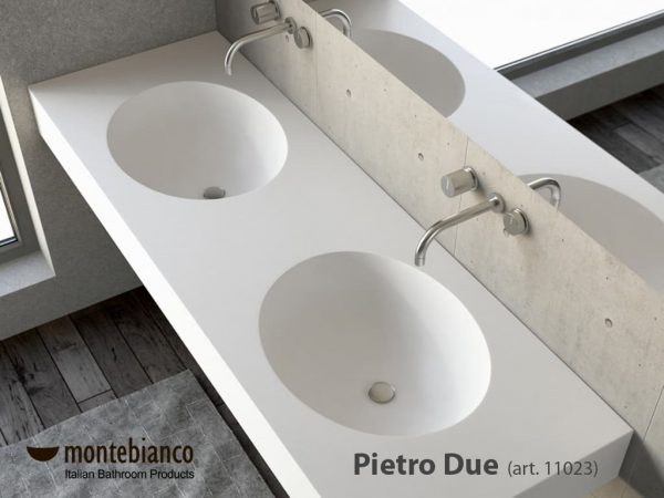 Фото в интерьере раковины встраиваемой снизу под столешницу Pietro-Due - 07
