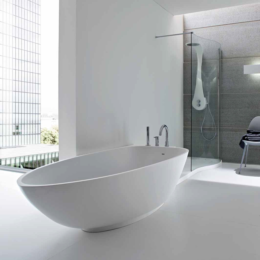 отдельно стоящая ванна дизайн ванной комнаты